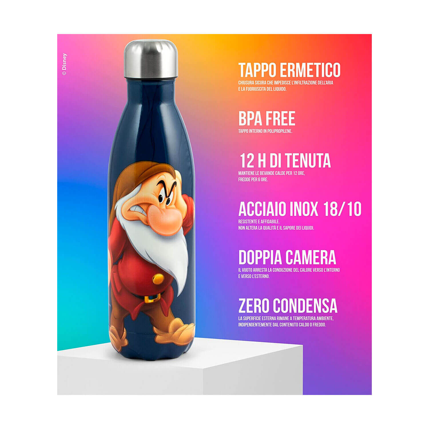 *BOTTIGLIA TERMICA INOX BRONTOLO LT.0.5