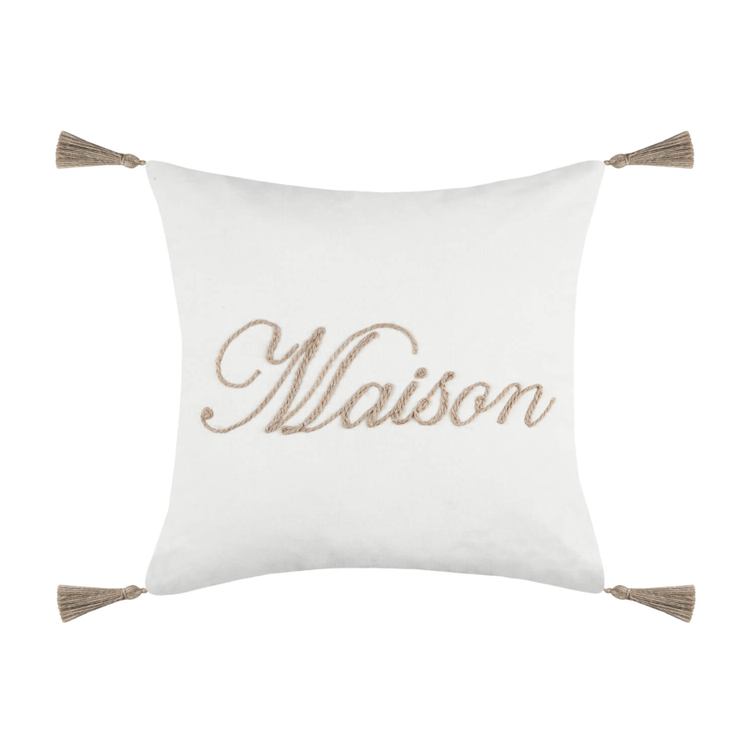 *CUSCINO ARREDO MAISON CM.40X40 ECRU