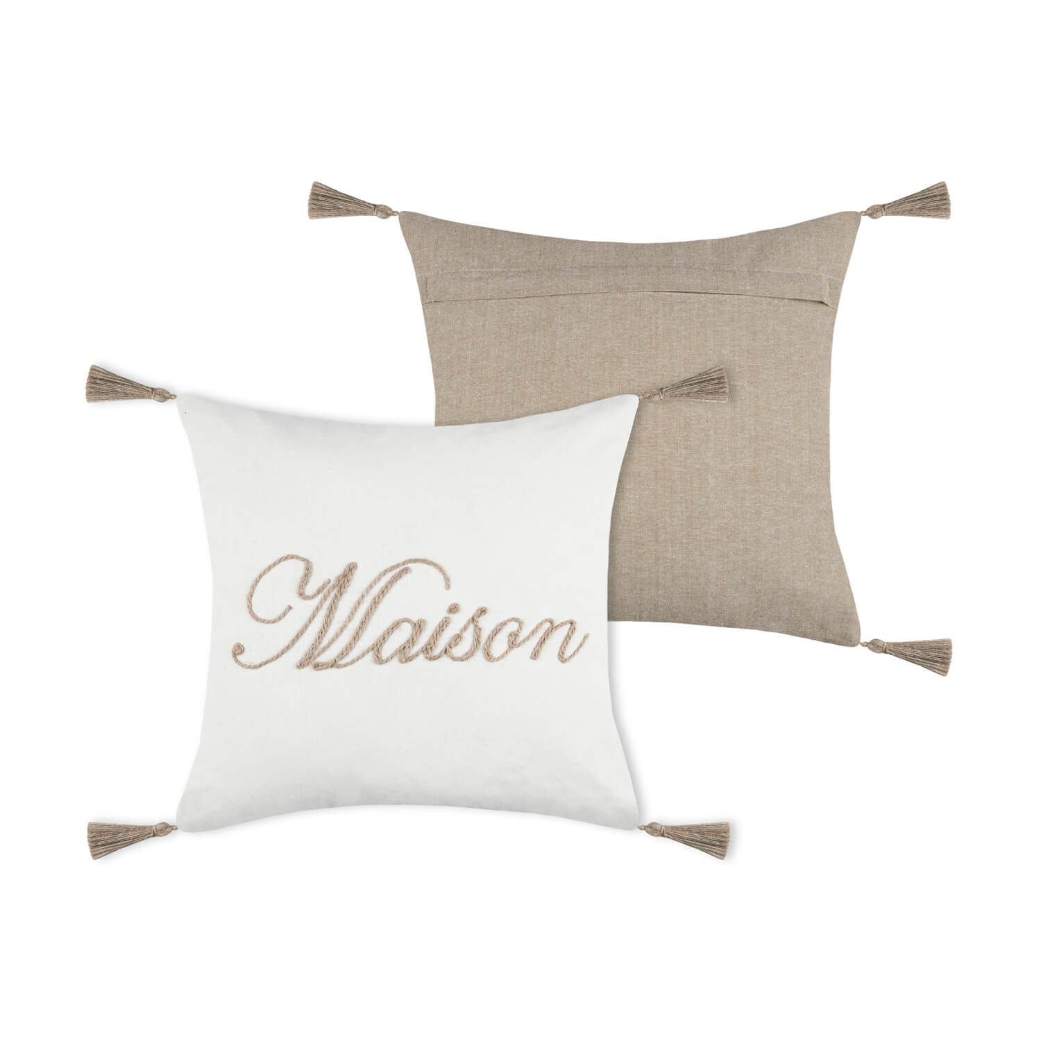 *CUSCINO ARREDO MAISON CM.40X40 ECRU