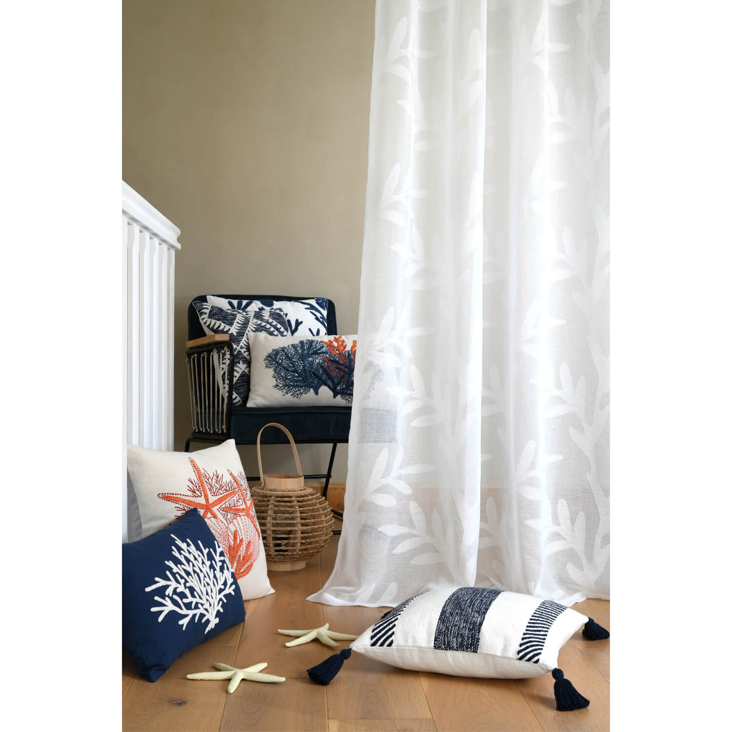 *CUSCINO ARREDO MIKONOS CM.30X50 BLU