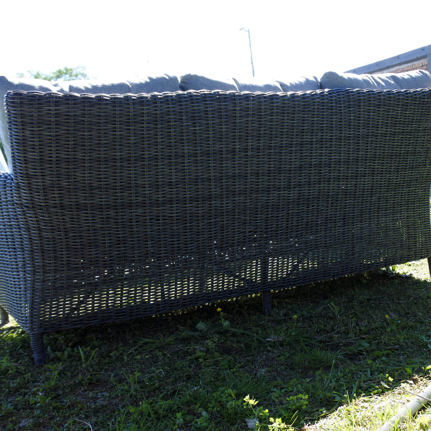 SALOTTO IN WICKER GRIGIO