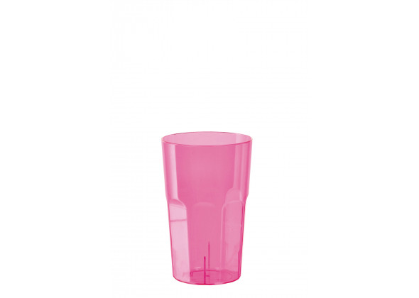 BICCHIERE IN PLASTICA 450ML.ASS.3 COLORI