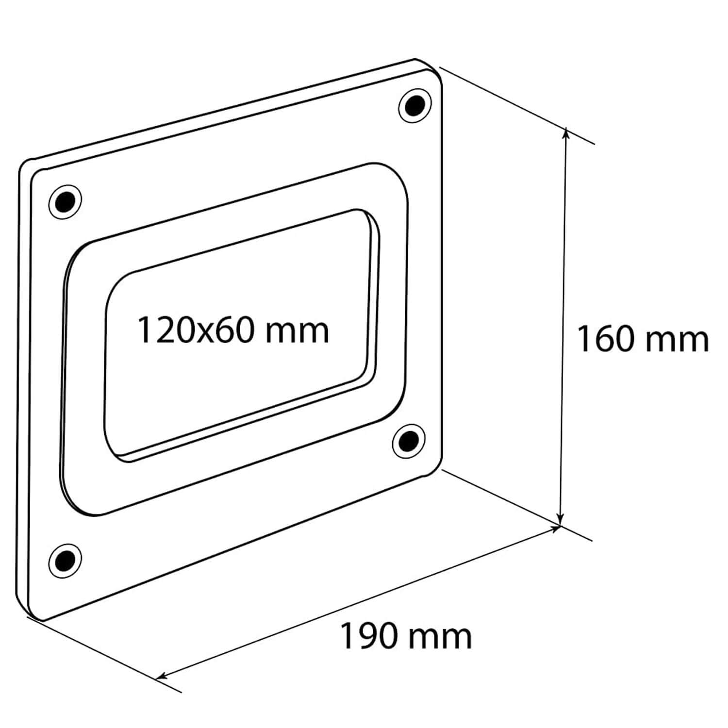 COPRIFORO TUBO MM 120X60 150X70 BIANCO