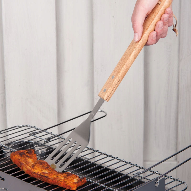 SPATOLA PER BARBECUE MANICO LEGNO
