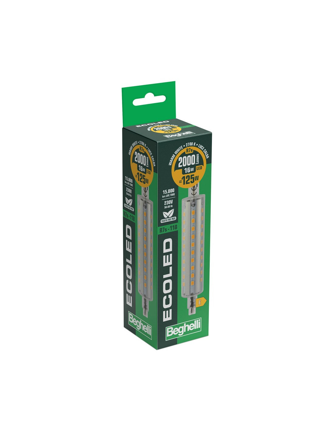 LAMPADA ZAF.R7 LED MM118 16W 270K