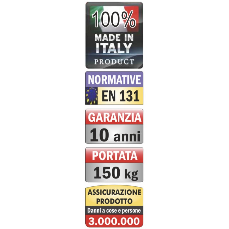 SCALA PROFESS.ALLUMINIO 6GR 150KG