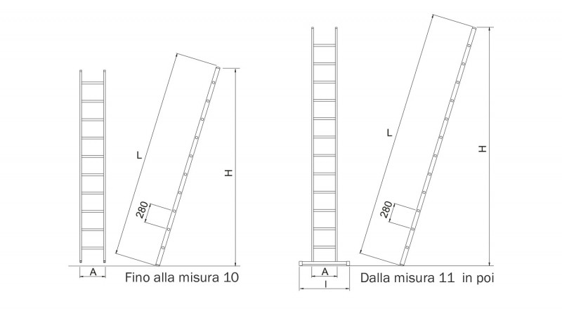 SCALA SINGOLA ALL.MT.2.76 9GR 150KG