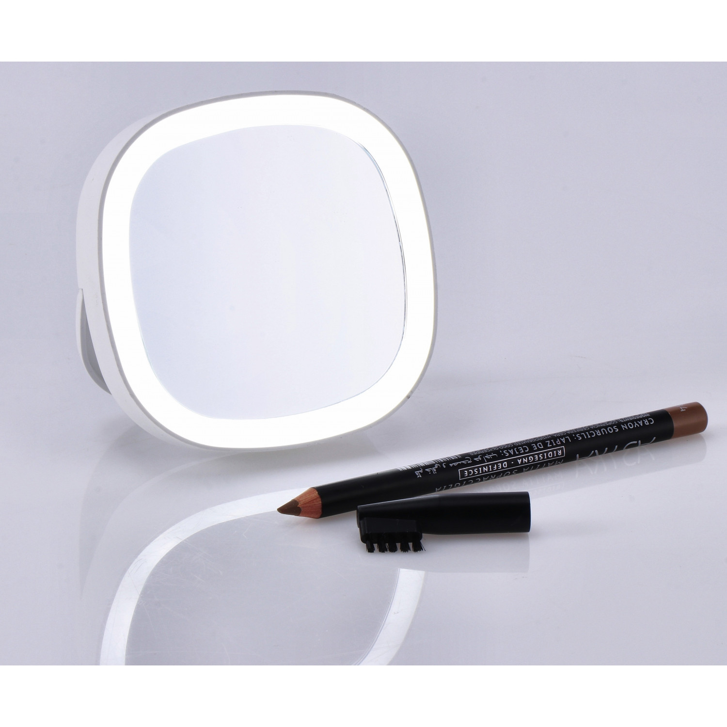 *SPECCHIO TRUCCO C/LED CM.8.5X2X8.5H