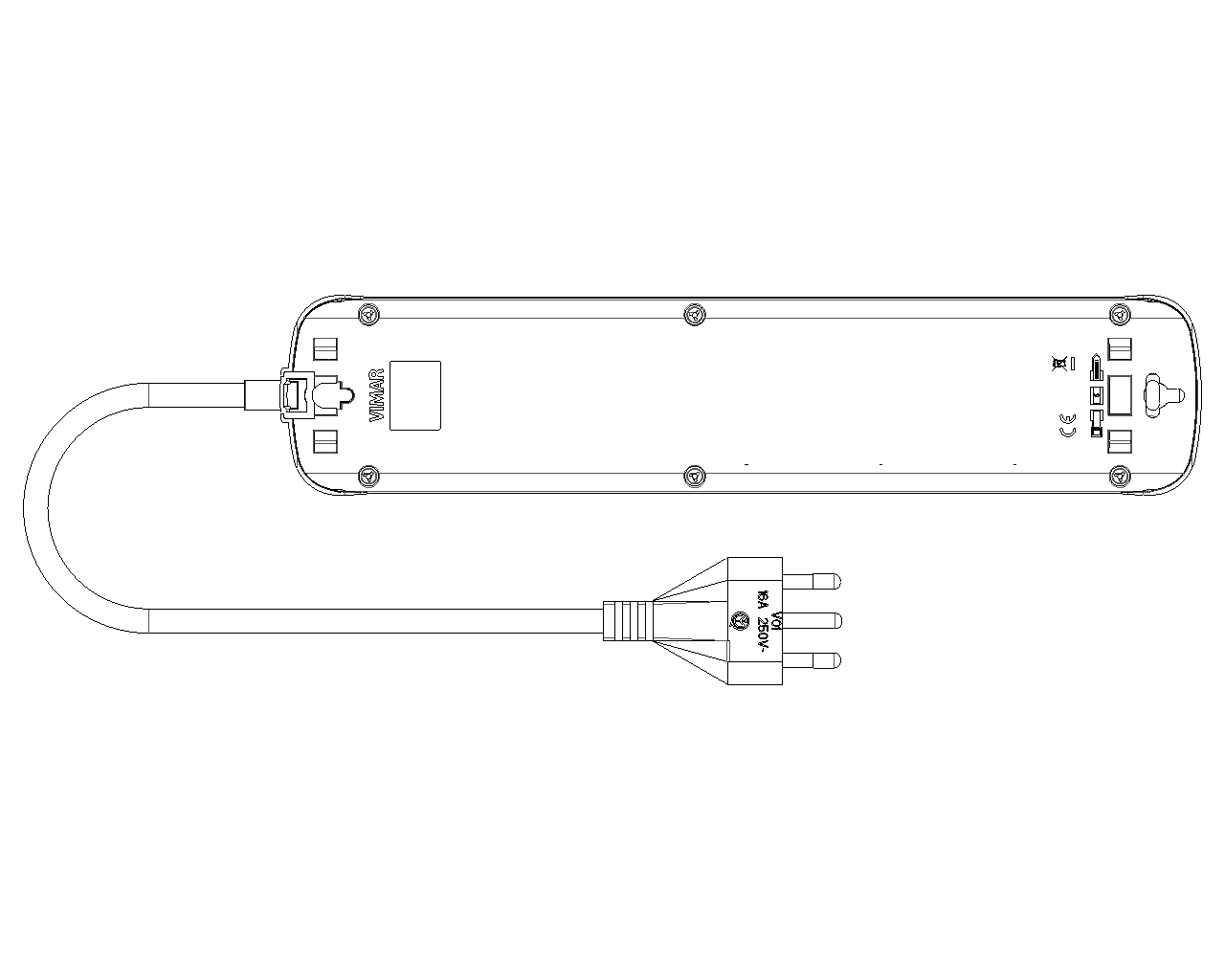 MULTIPRESA 3 SCHUKO 4USB WI-FI