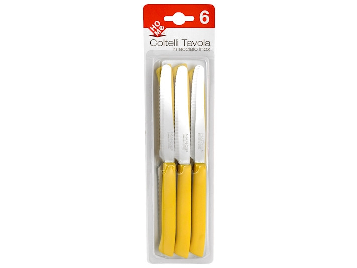SET 6 COLTELLI TAV.M/GIAL.SEGH.24TF