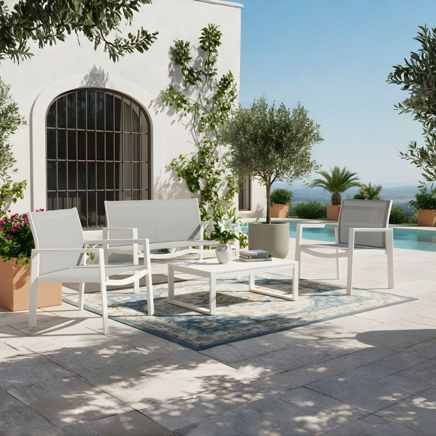 SALOTTO ALLUMINIO KALLEN BIANCO