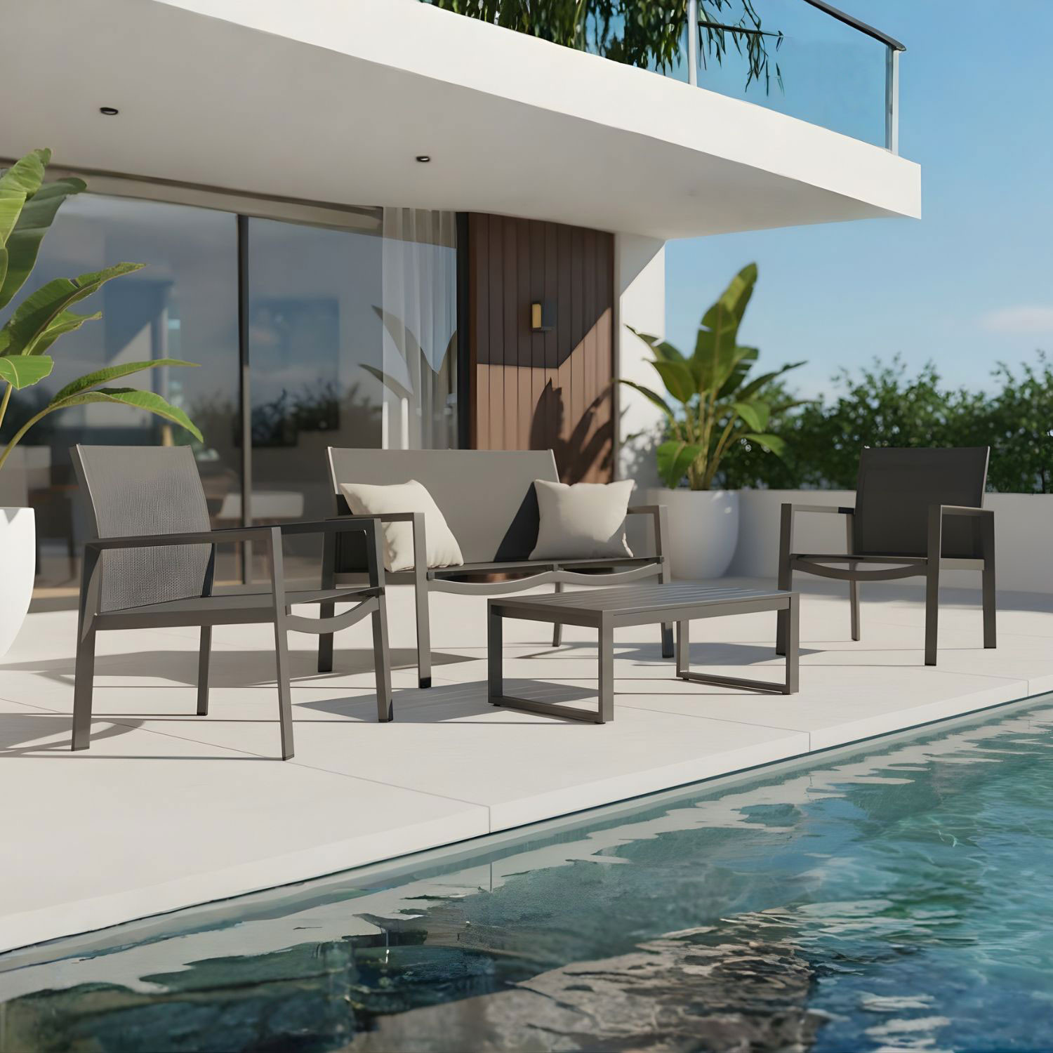 SALOTTO ALLUMINIO KALLEN ANTRACITE