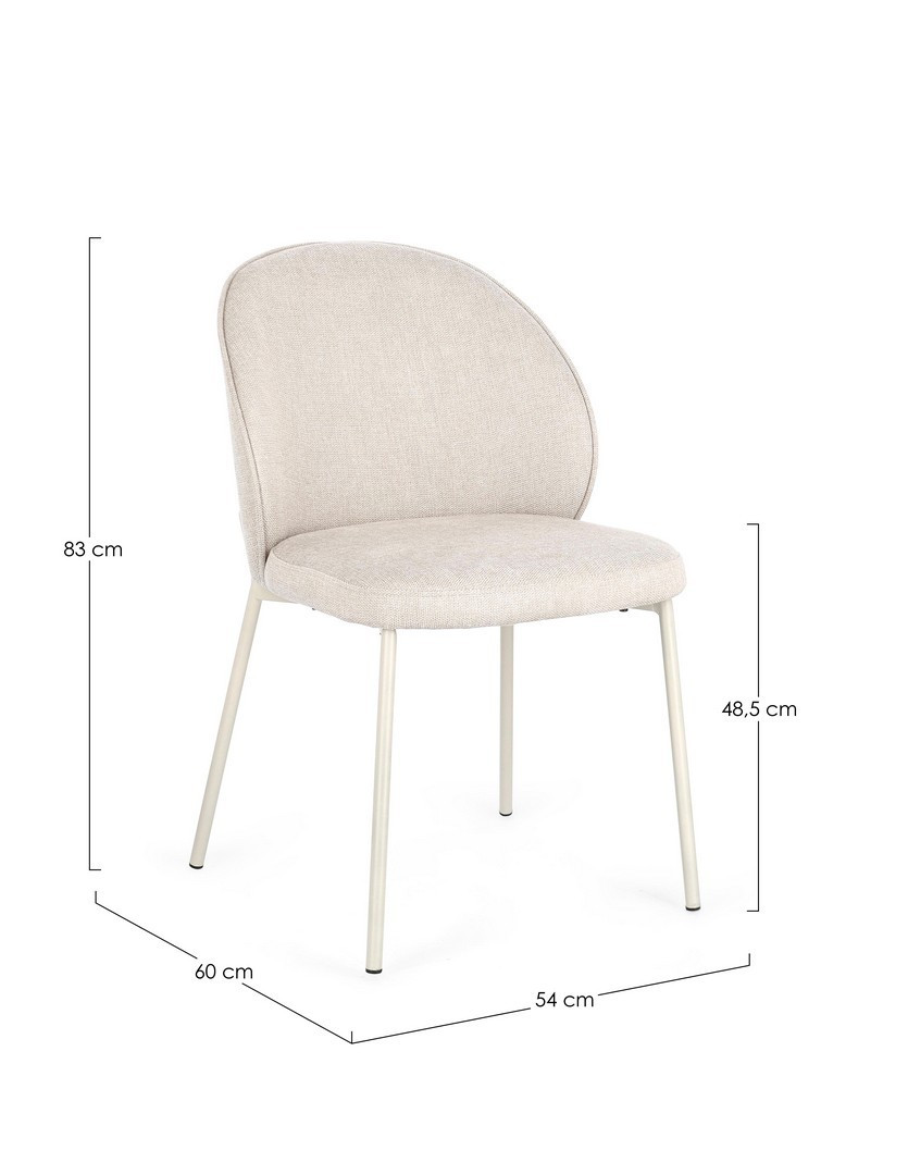 *SEDIA WENDY BEIGE/BEIGE