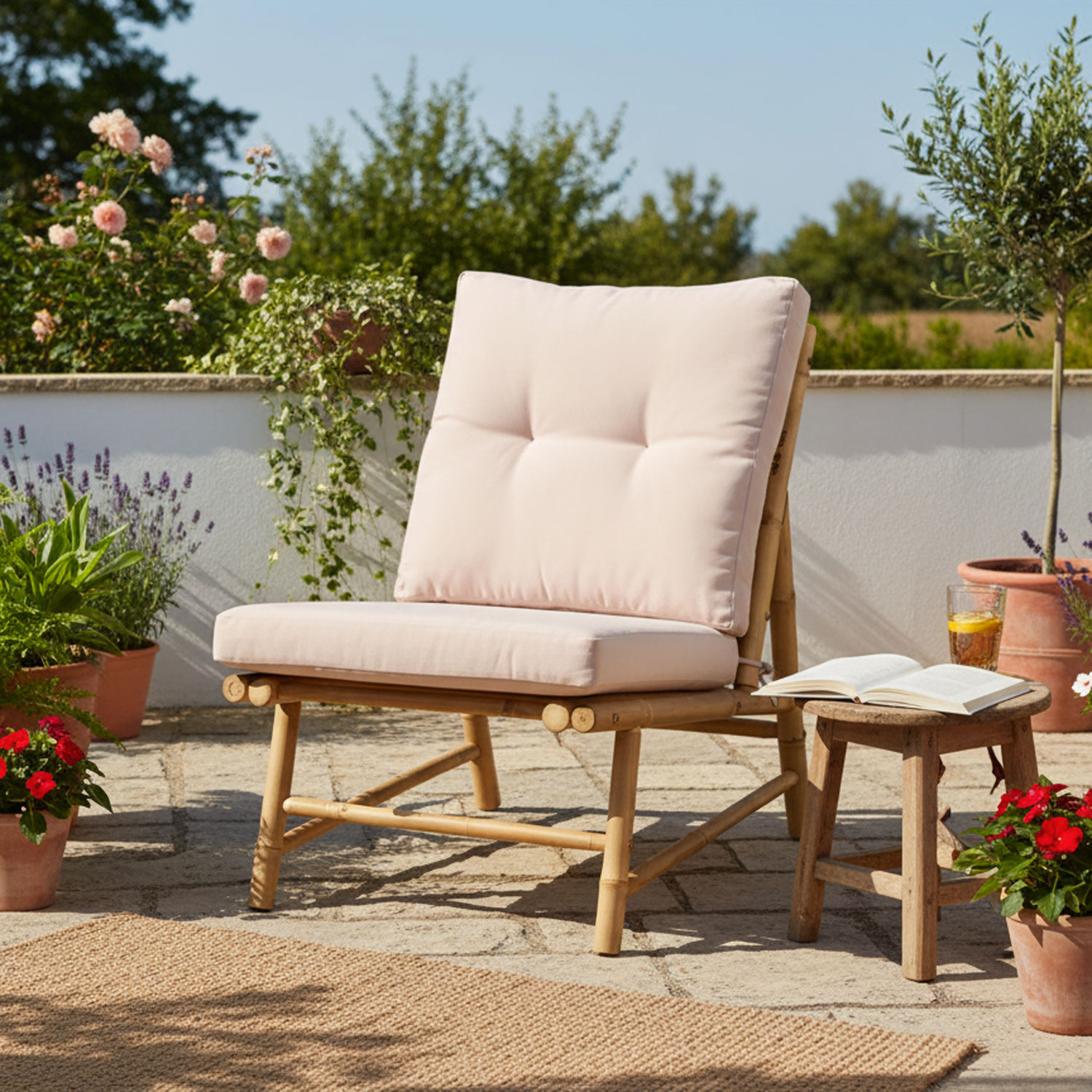 POLTRONA BAMBU CM.55X76X76H