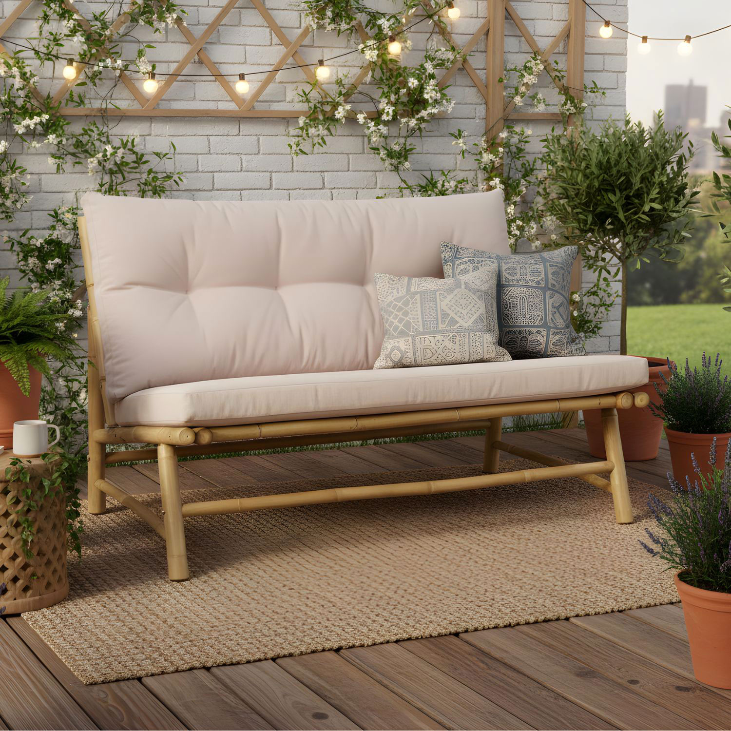 DIVANO BAMBU CM.115X76X76