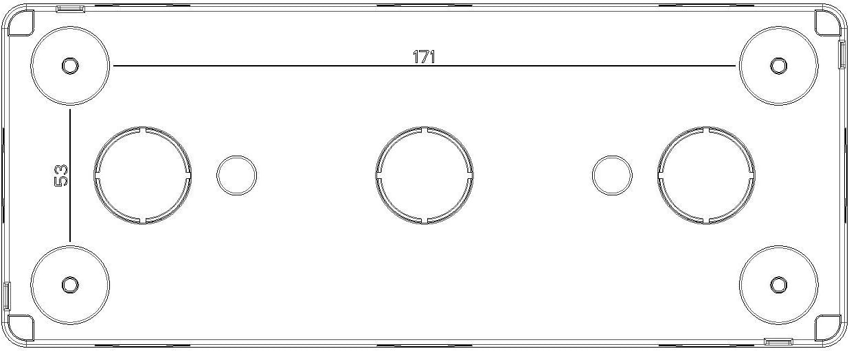 CONTENITORE IP40 6M 2X3 ORIZZONTALE E VERTICALE