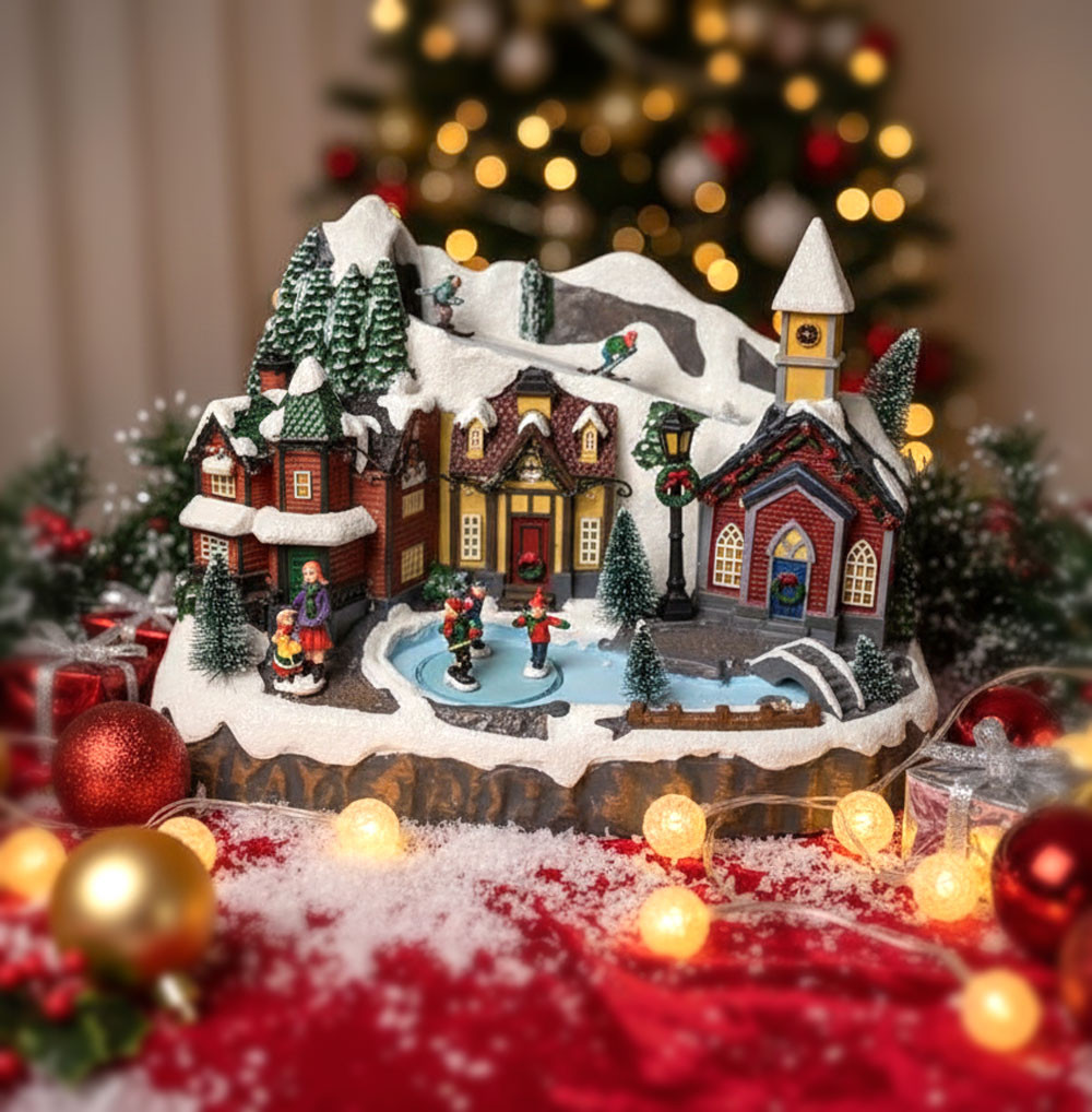 GIOSTRINA NATALIZIA CON PATTINATORI