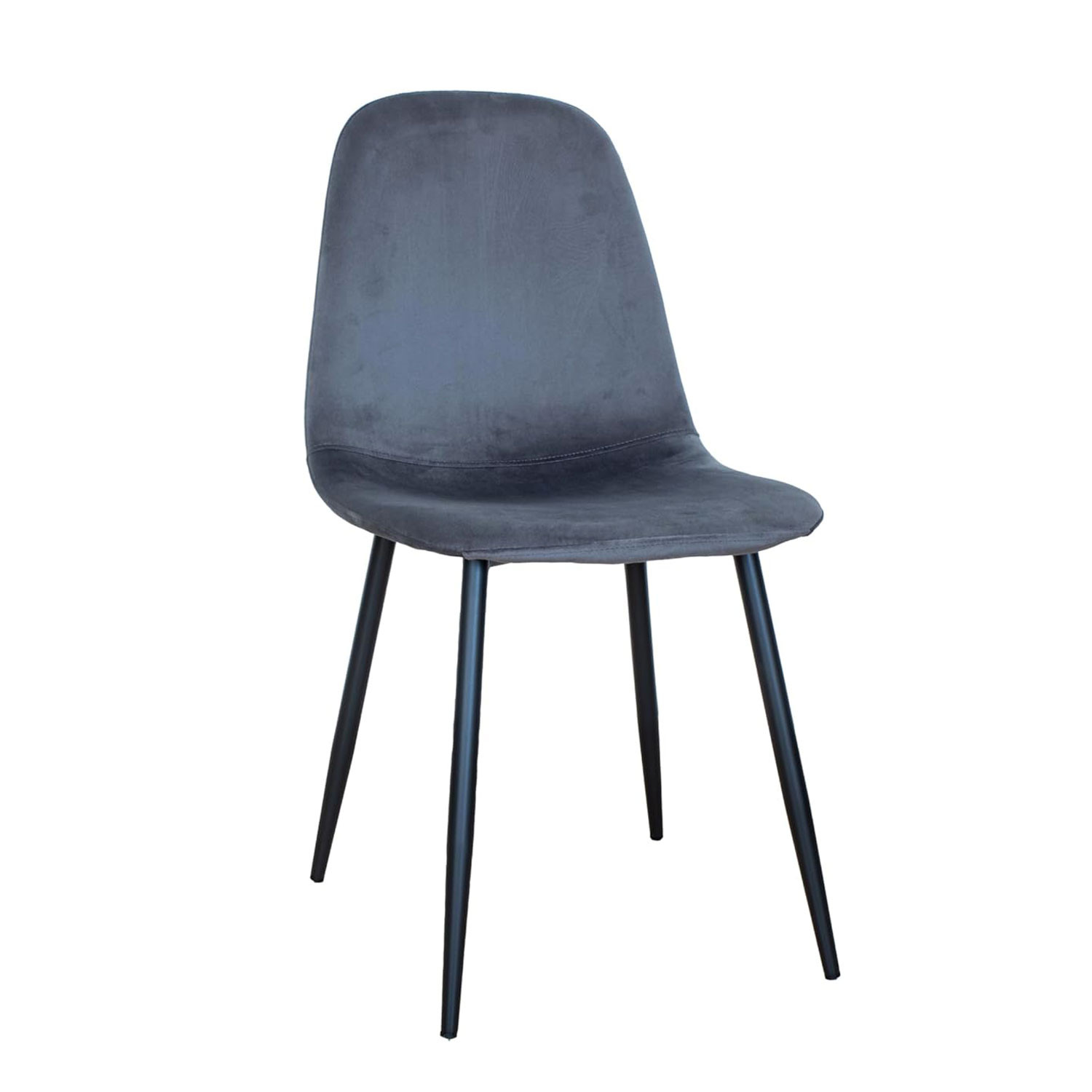 SEDIA IN VELVET BECKY BLU