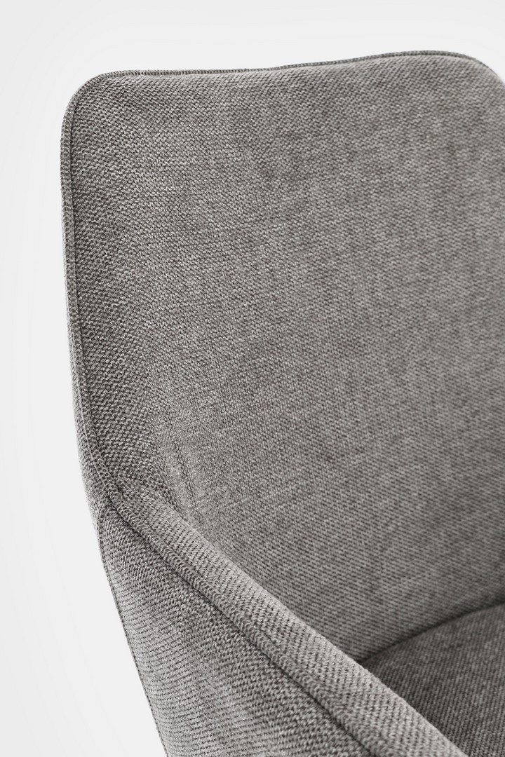 SEDIA C/BR CORA NERO/GRIGIO SCURO