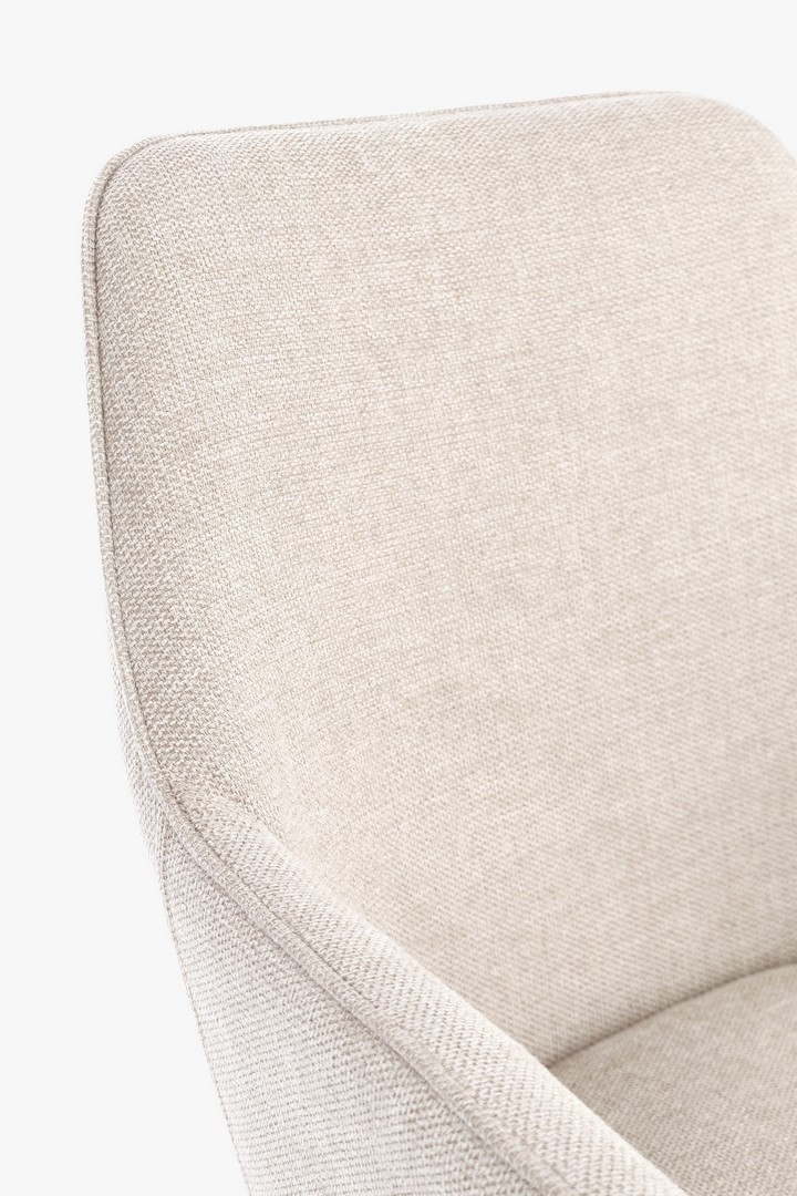SEDIA C/BR CORA NERO BEIGE