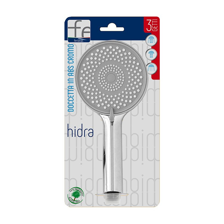 HIDR DOCCETTA TONDA IN ABS CROMO 3FUNZIONI