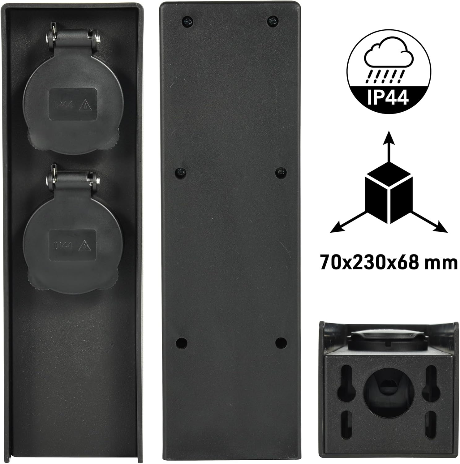 TOWER GARDEN 2 PRESE IP44 CABLABILE
