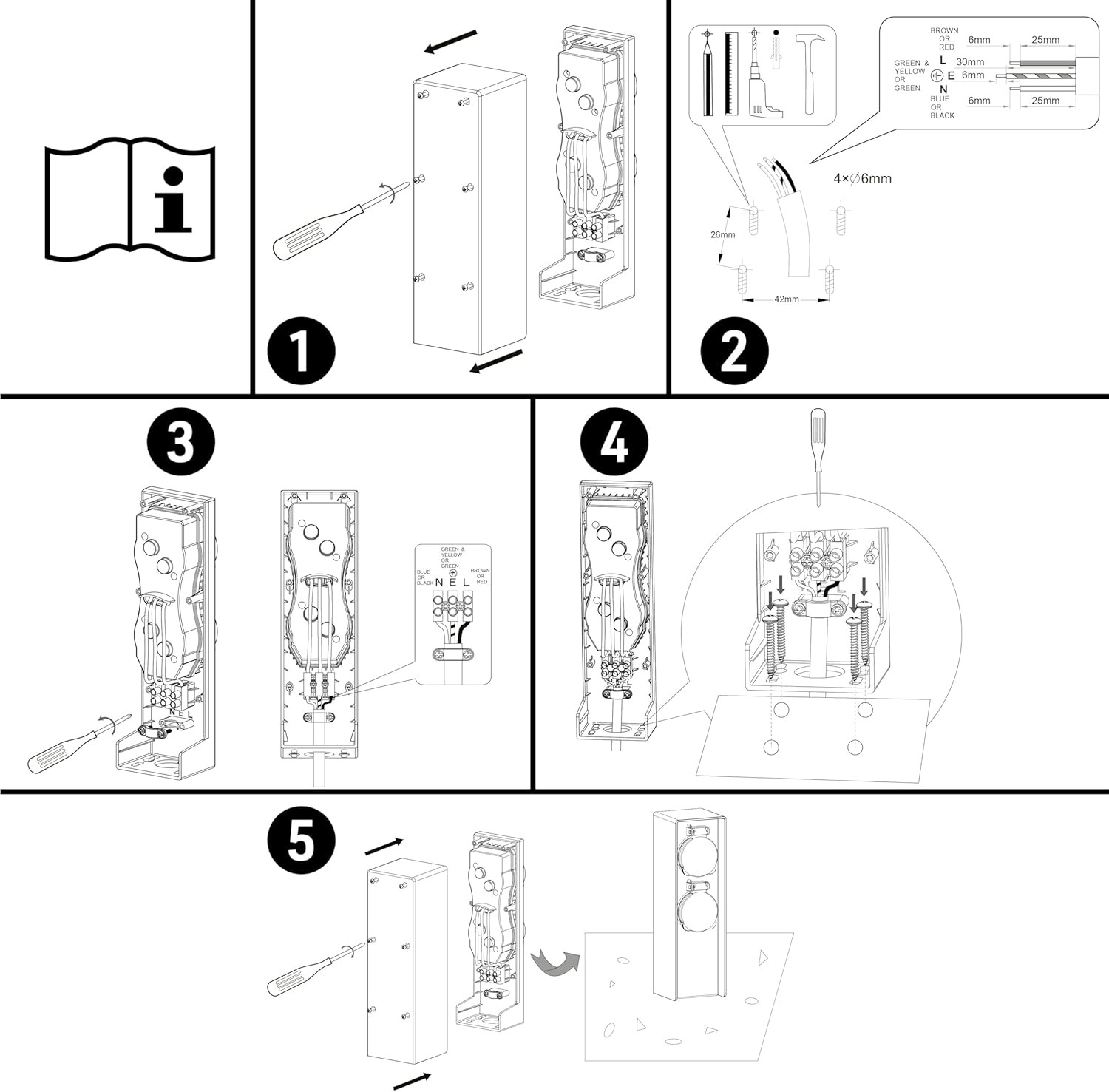 TOWER GARDEN 2 PRESE IP44 CABLABILE