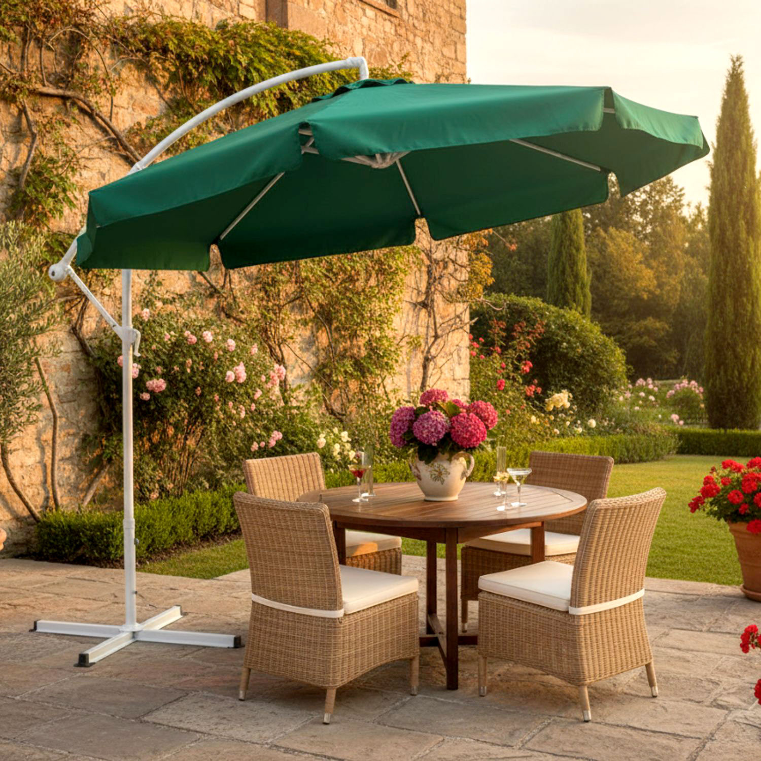 OMBRELLONE ALL.C/BRACCIO VERDE MT.3