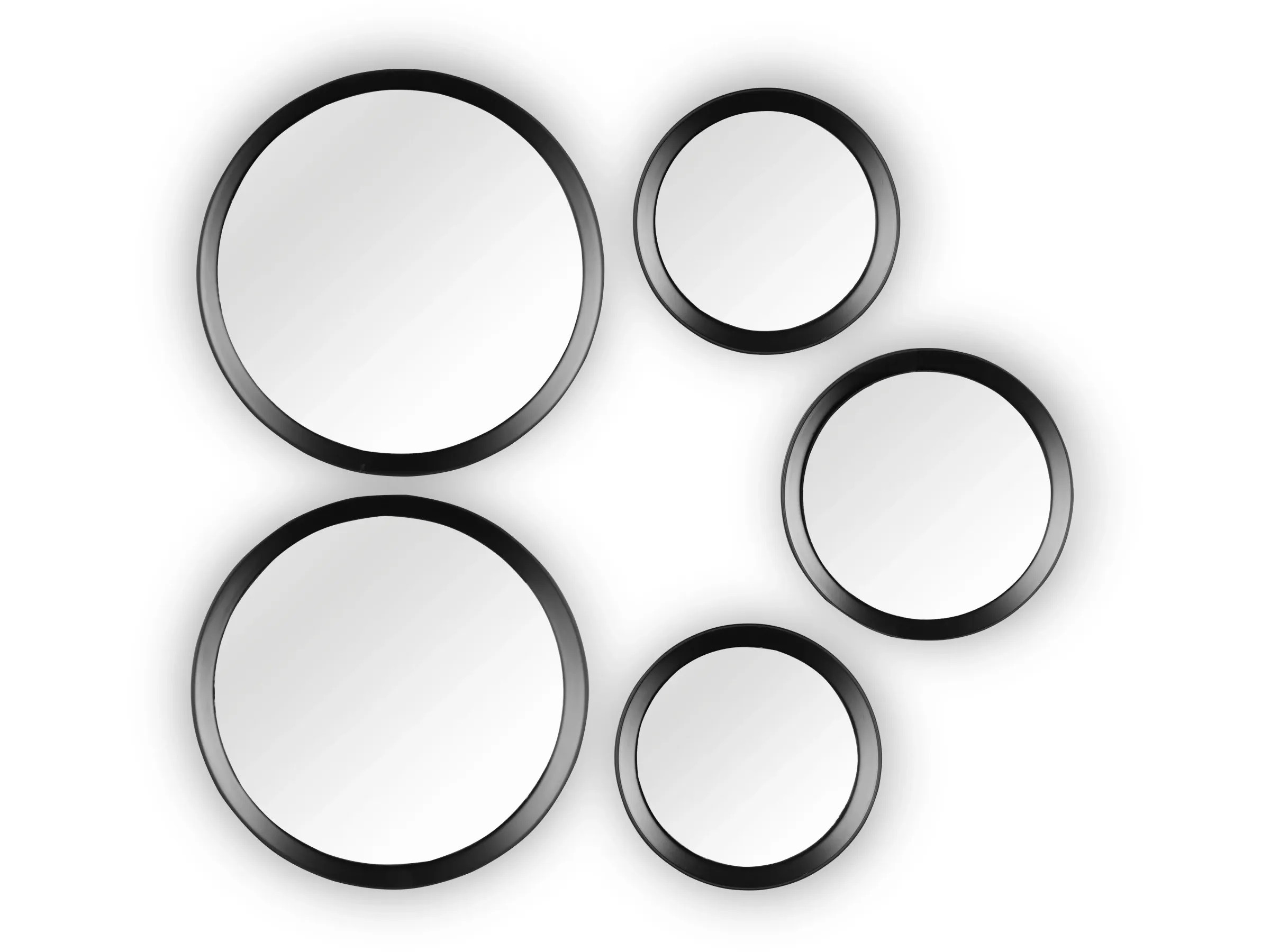 SET5 SPECCHI LIA TONDI NERO