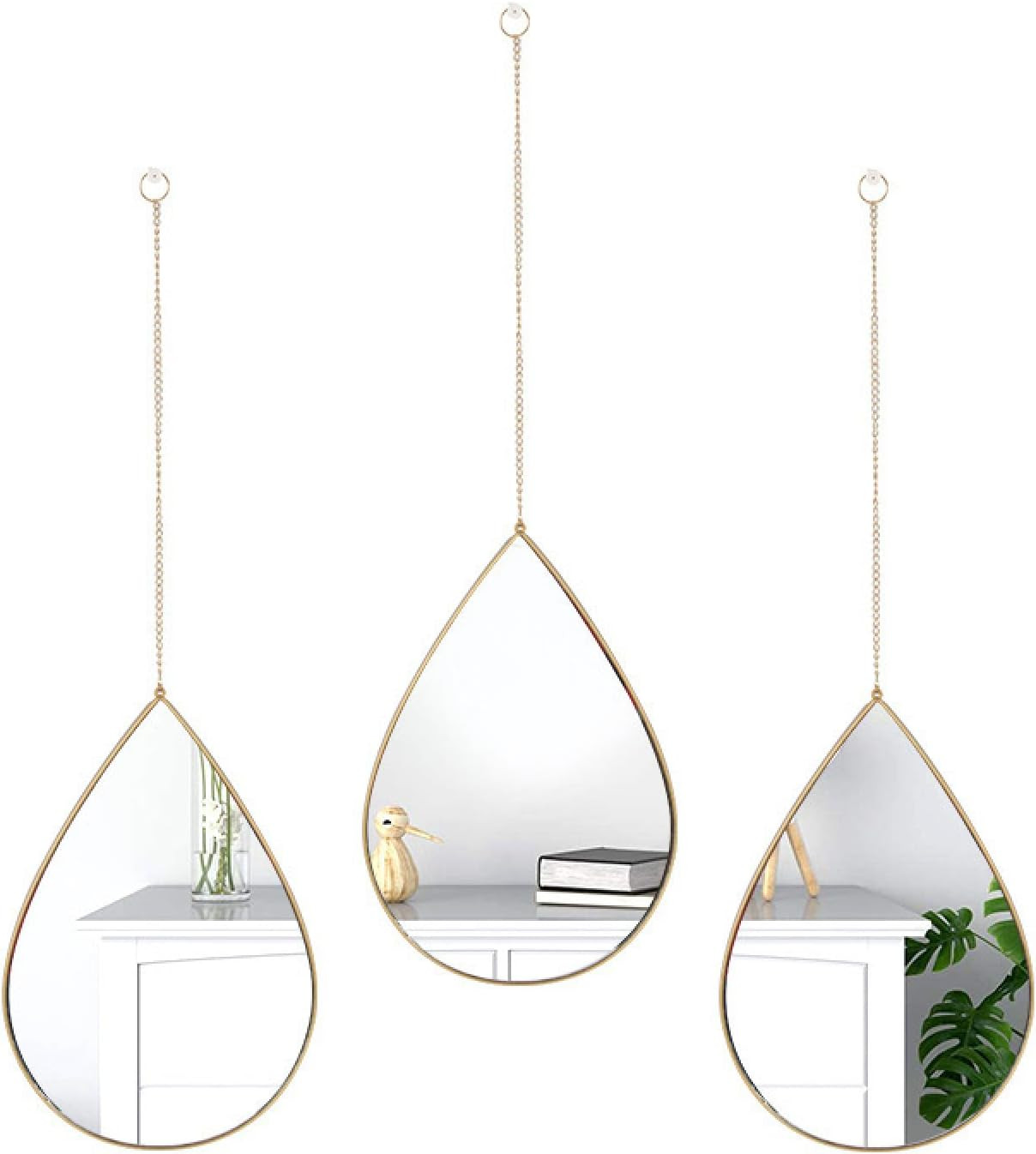 SET3 SPECCHI DECORATIVI MILENA