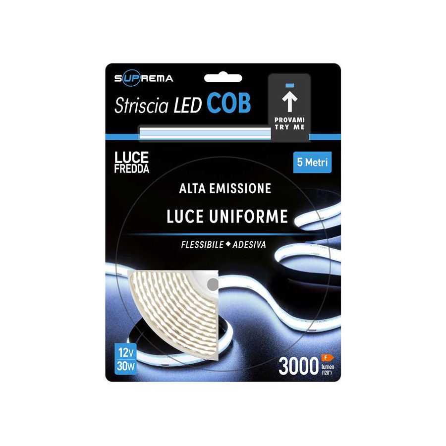 STRISCIA LED 5M 30W 12V 320LED L.F.