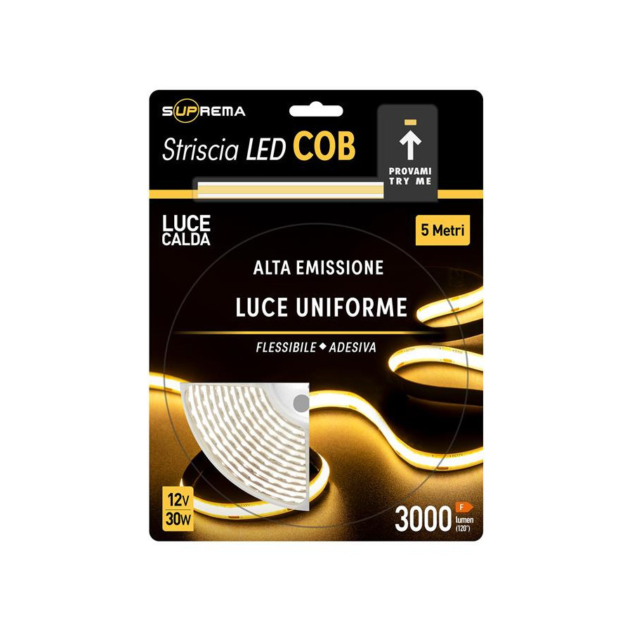 STRISCIA LED 5M 30W 12V 320LED L.C.
