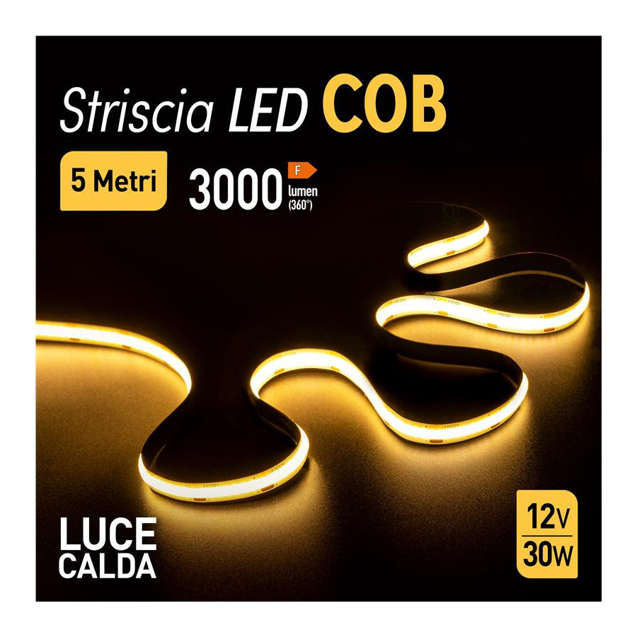 STRISCIA LED 5M 30W 12V 320LED L.C.