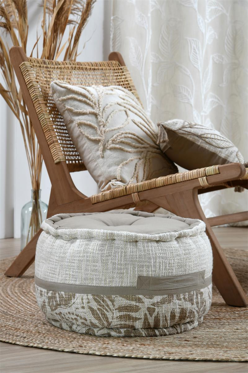CUSCINO POUF D.40 HEMERA TORTORA