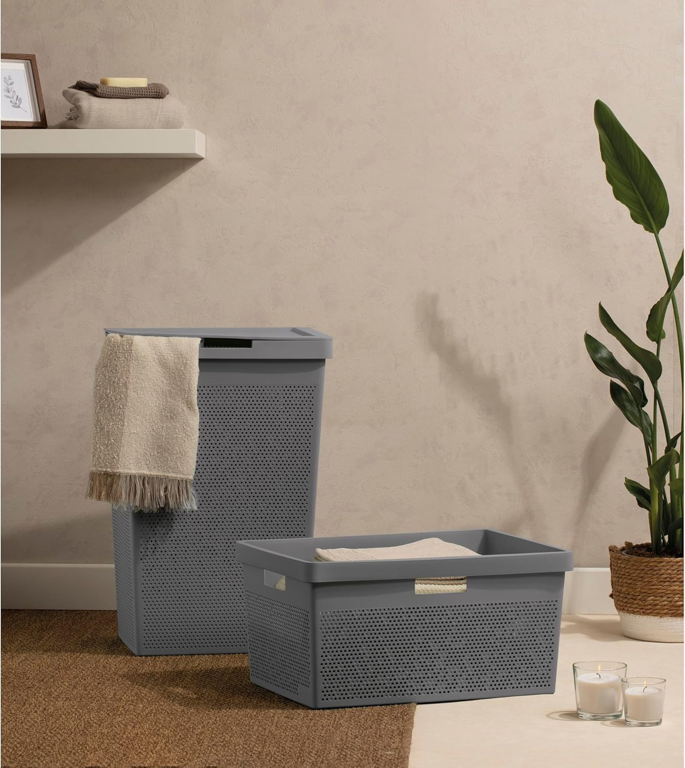 PORTABIANCHERIA 60L BOHOL GRIGIO