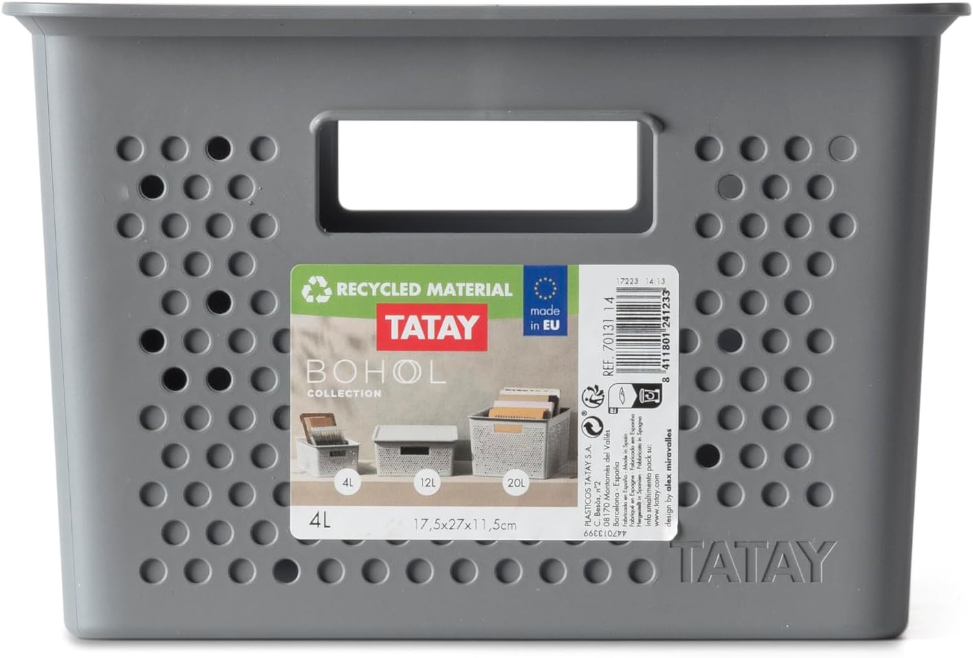 CESTA ORDINAZIONE S 4L BOHOL GRIGIO ANTRACITE