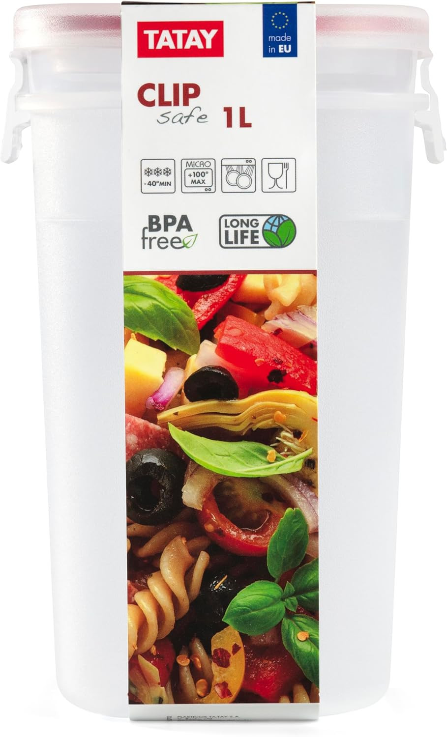CONT.QUAD.1L CLIP SAFE TRAS/VERDE