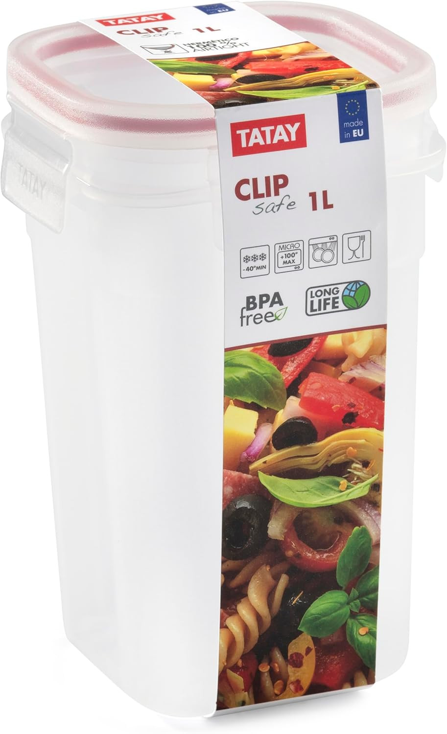 CONT.QUAD.1L CLIP SAFE TRAS/VERDE