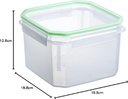 CONT.QUAD.2.9 L CLIP SAFE TRAS/VERDE