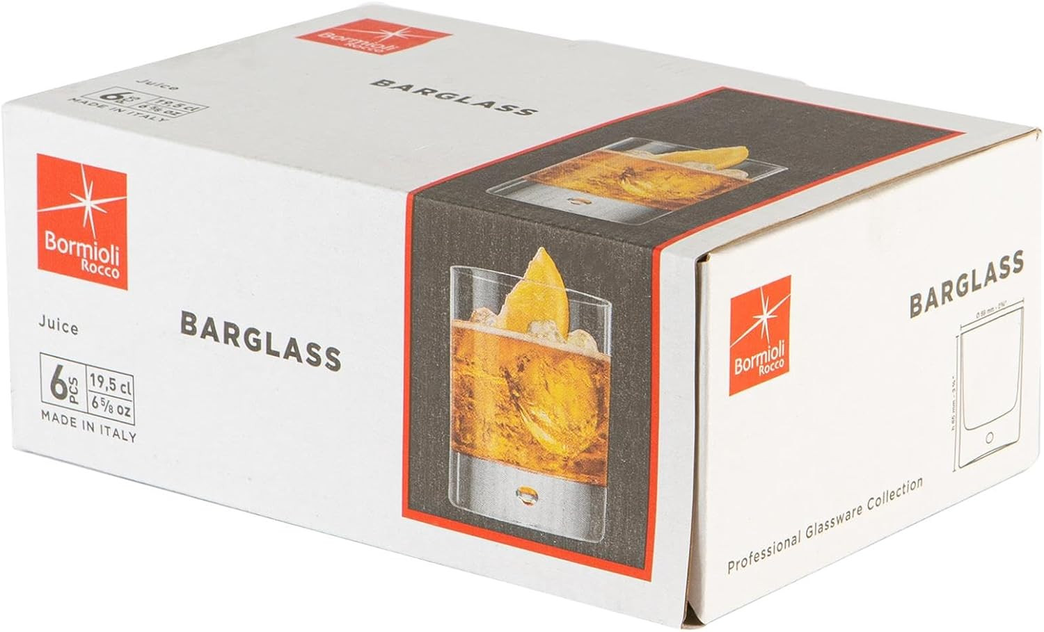 SET 6 BICCHIERI BARGLASS JUICE
