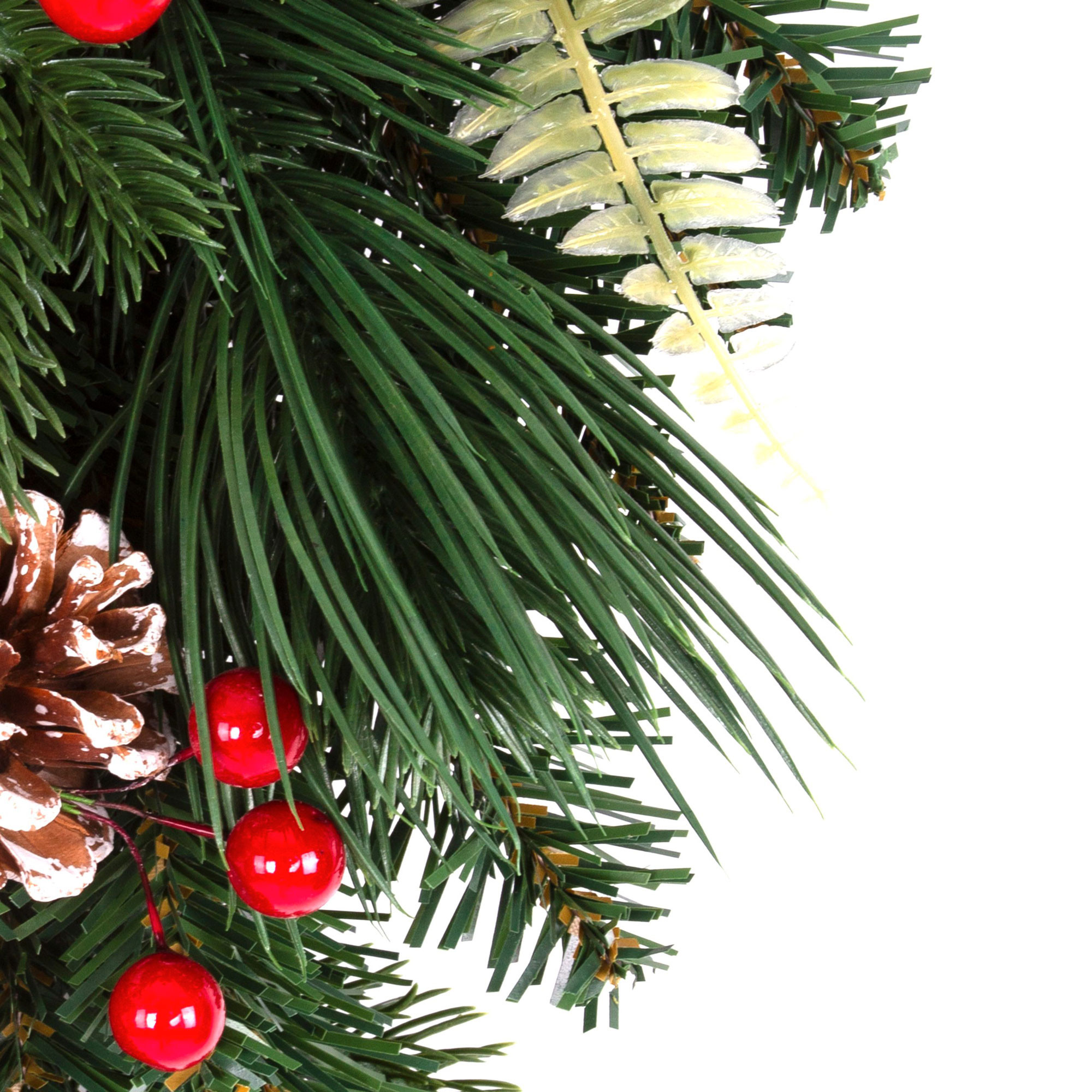 GHIRLANDA CM.200 MISTA C/BACCHE CON 30 LED 168 P.