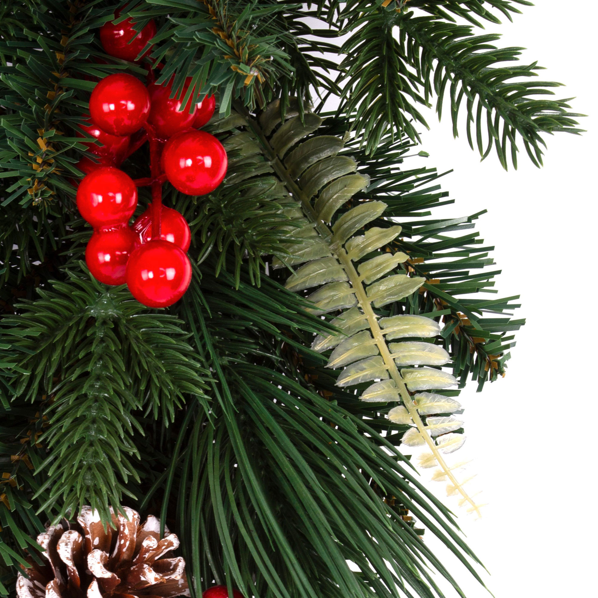 GHIRLANDA CM.200 MISTA C/BACCHE CON 30 LED 168 P.