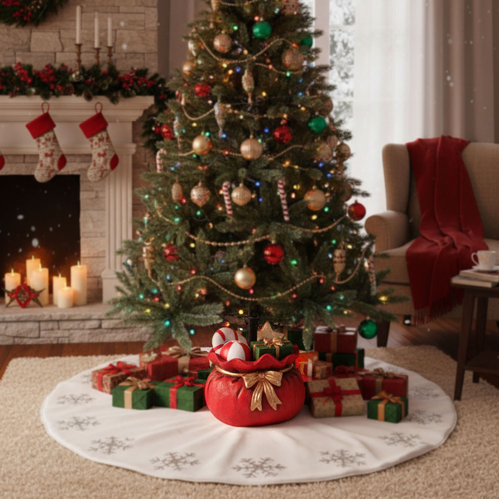 BASE ALBERO GIFT BAG ROSSO D44X38.5