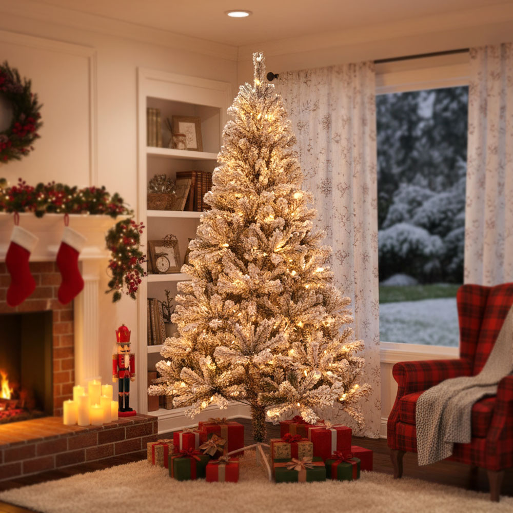 ALBERO NATALE INN.PVC CM.150 C/160 LED 420 PUNTE