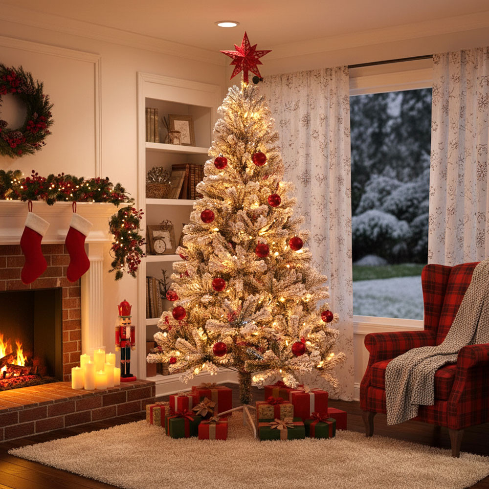 ALBERO NATALE INN.PVC CM.240 C/390 LED 1300 PUNTE