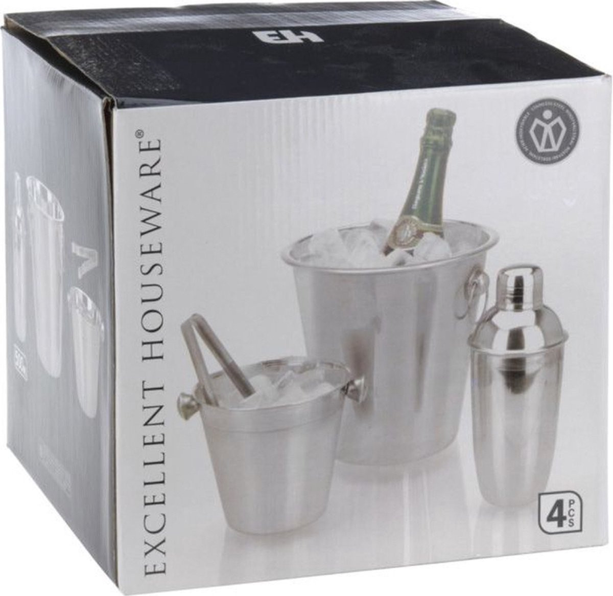 SET DA BAR 4PZ ACCIAIO INOX
