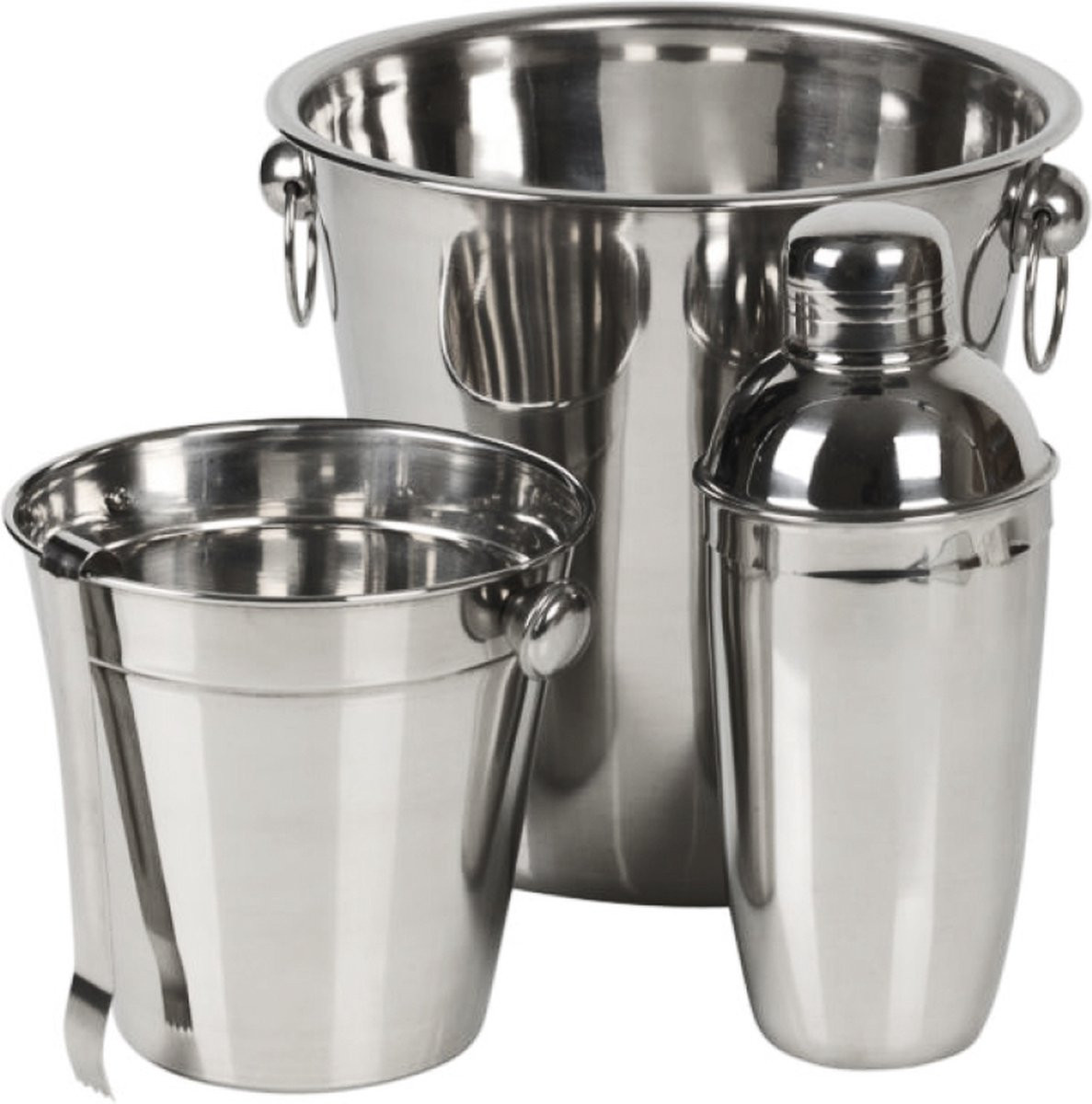 SET DA BAR 4PZ ACCIAIO INOX