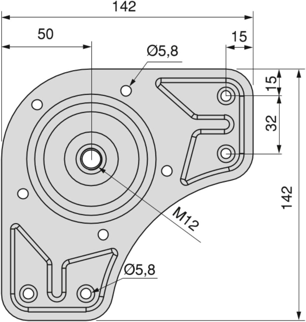 SET4 GAMBE PER TAVOLO D.6 CROMO LUCIDO