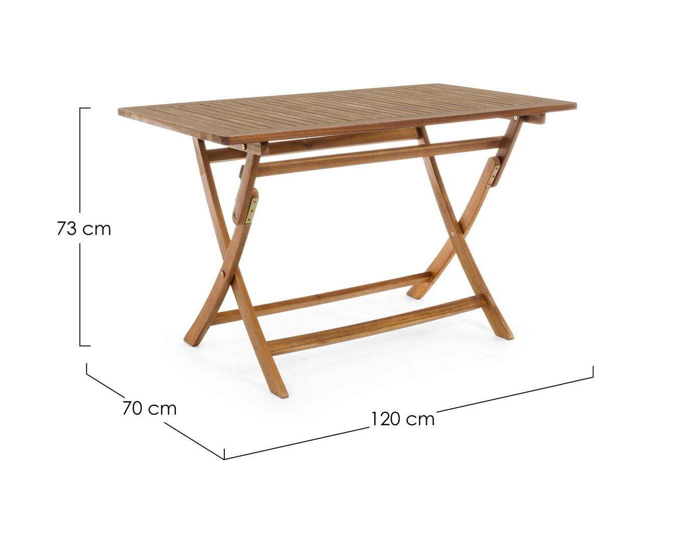 TAVOLO IN LEGNO PIEGHEVOLE CM.70X120