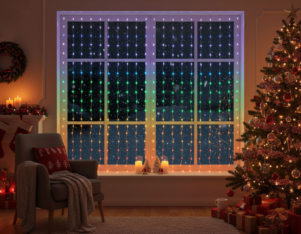 TENDA LED 1.9X1.9MT CAMBIA COLORE